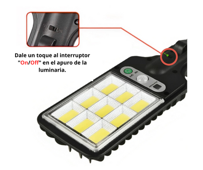 Nueva Lampara Solar Con Sensor y Controle Premium 🔥