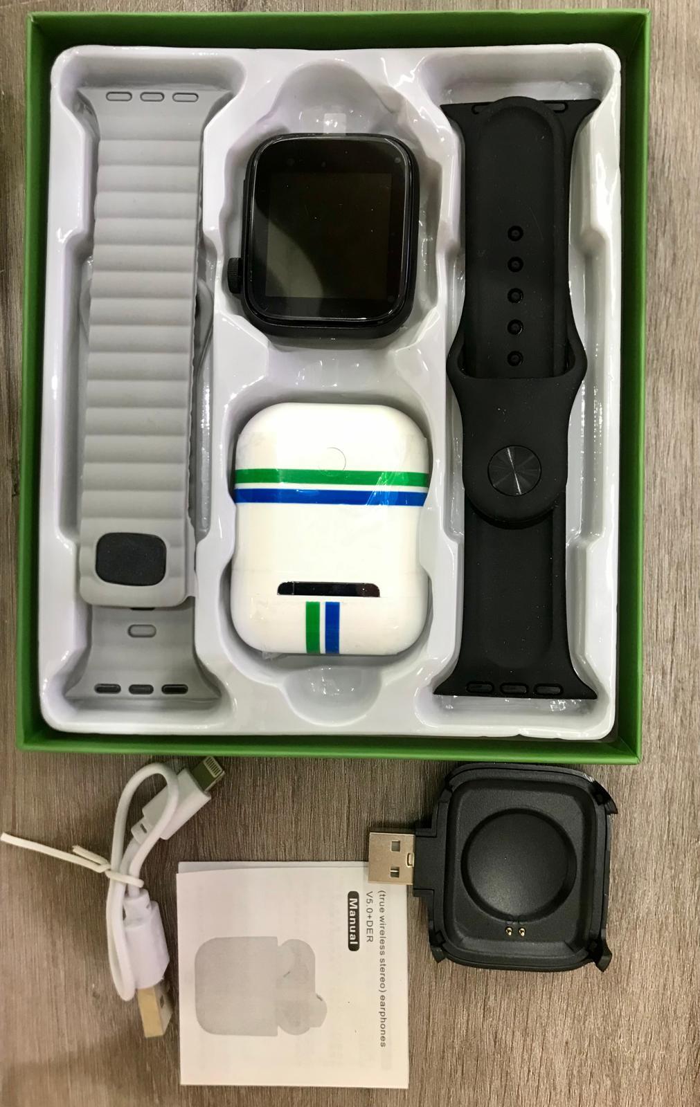 Smartwatch + AirPods Inalámbricos: Tecnología, Estilo y Conectividad en tu Muñeca ✅